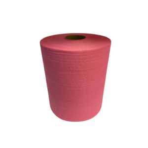 Hydroentangled Spunlace Roll (Red) 12"x12" 475 Sheets