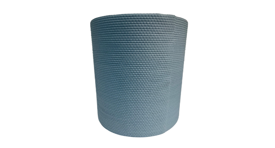 Heavy Embossed Hydroentangled Spunlace Roll (Blue) 9"x13" 475 Sheets
